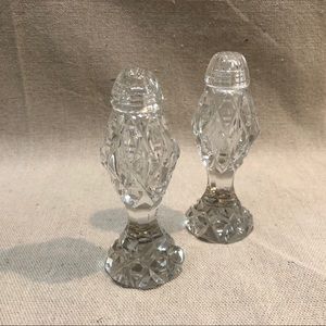 🦄 Bohemia Czech Cut Crystal Salt Pepper Shakers